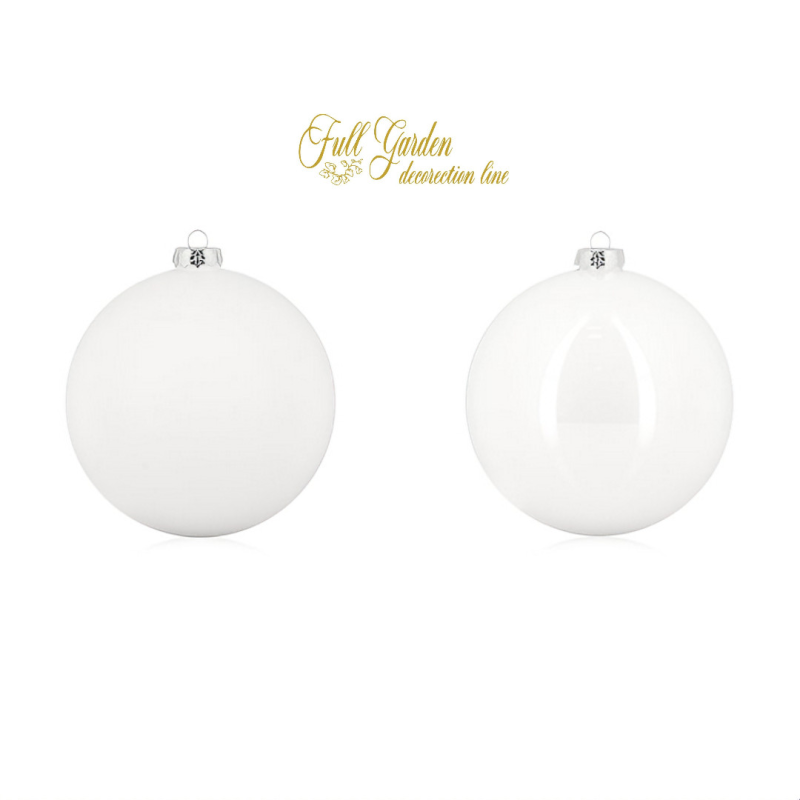 TUBO 36 SFERE VETRO MM.40 WHITE