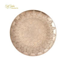 PIATTO PLASTICA LAVORATO   D. CM 33 GREY