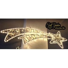 DOPPIA COMETA TUBO LED BIANCO CALDO 120X40CM