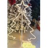 ALBERO 3 D CON NEON FLEX BIANCO CM.120X86X76
