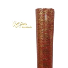 GLITTER  NET 75CMX10Y RED