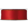 °°°NASTRO DOPPIO RASO LAME MM25X25MT ROSSO/ORO