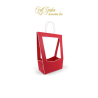 SAC. MEDALLION  SMALL 18X12X35 CM ROUGE 5PZ
