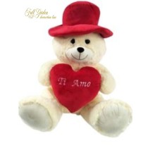PELUCHE ORSO CON CAPPELLO  CM.20