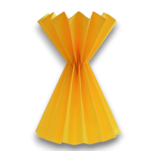 CONI BOUQUET PLISSE  CARTA 20X27  GIALLO PZ 6