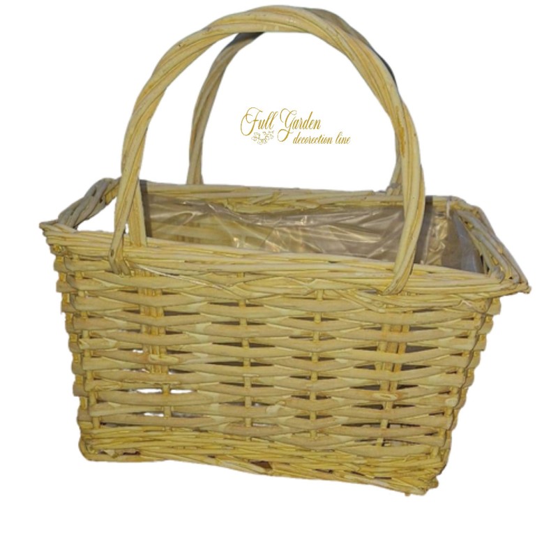 CESTO RETTANGOLARE 24X15H13 YELLOW