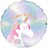 PALLONCINO 18 HAPPY BIRTHDAY  UNICORNO PASTEL