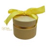 FLOWER BOX ROUND 12X12XH19 CM YELLOW