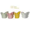 VASO FARFALLE CERAMICA 4 COLORI 14,5X6,5H10,5