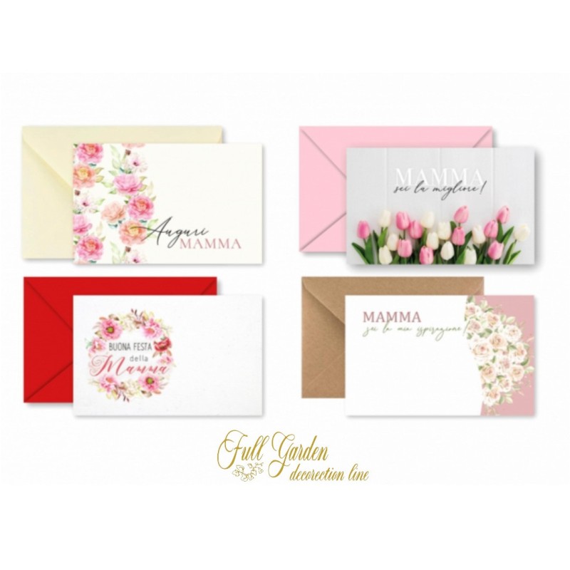 BIGLIETTI E BUSTA FESTA DELLA MAMMA F.TO7X11 PZ100