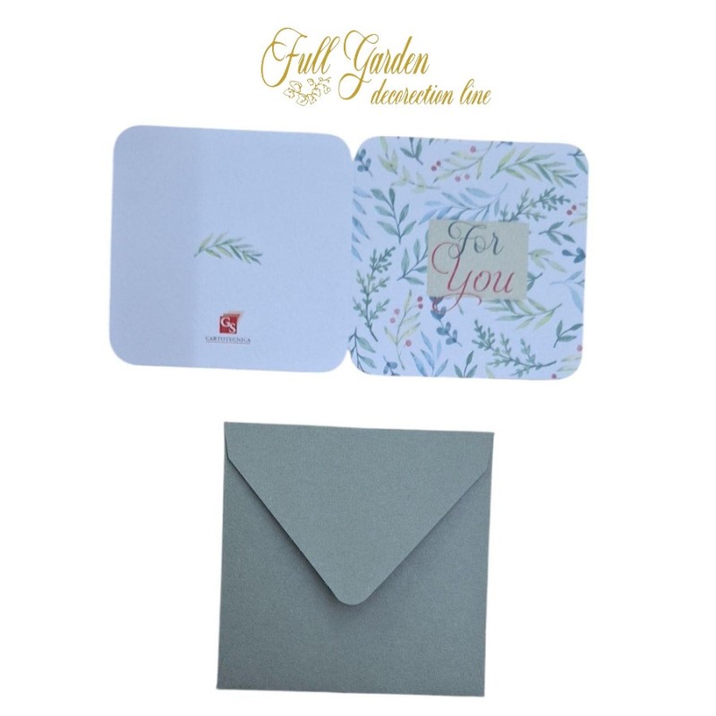 BIGLIETTI DOPPI + BUSTE F.TO 8X8 ASS.PZ 50/50