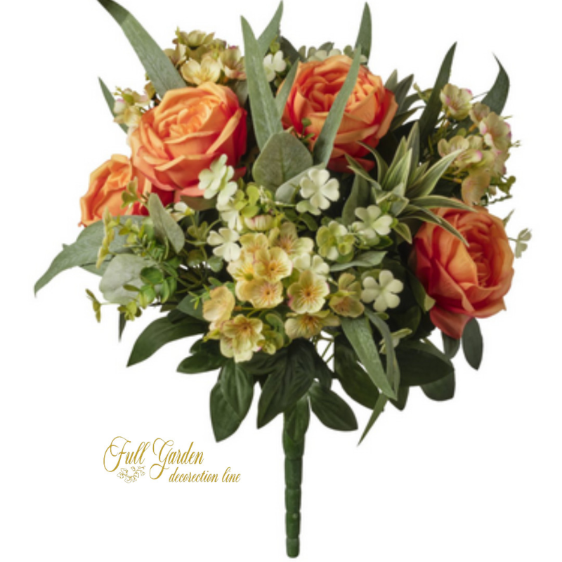 MAZZO ROSE INGLESE ORANGE CM.55