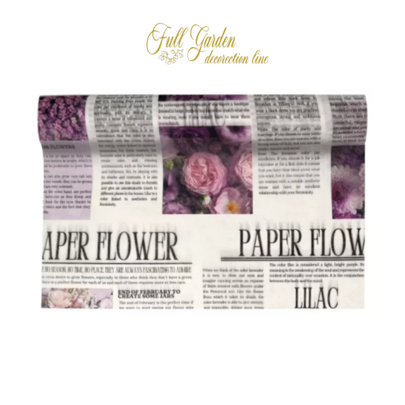 BOBINA PAPERFIBRA FLOWER LAVANDA 510X9MT