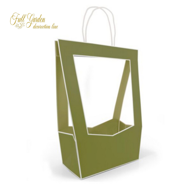 SAC. MEDALLION  MEDIUM 14X23X38 CM VERDE KAKI 5PZ