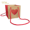 CARRE FACETED LOVE CON CUORE ROSSO 13X13X13 PZ 10