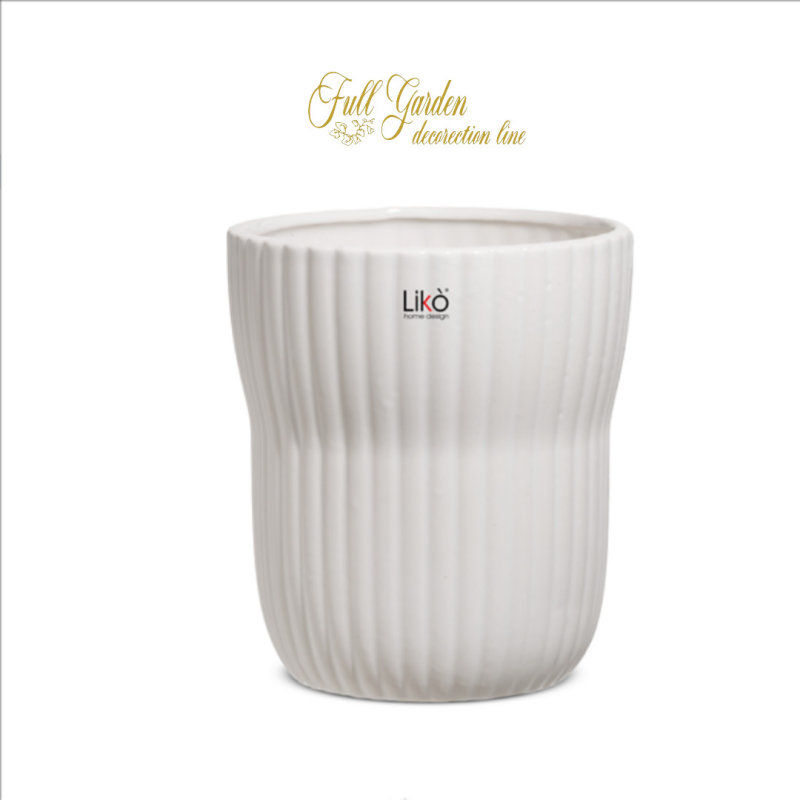 VASO CASPÒ D.13 H 14.5 WHITE