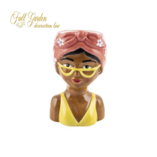 VISO DONNA CERAMICA BANDANA ROSA H.158X98X100