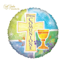 PRIMA COMUNIONE TONDO 18 MYLAR