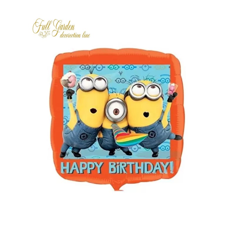 PALLONCINO HAPPY BIRTHDAY MINIONS 43CM
