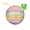 PALLONCINO 18 MYLAR BUON COMPLEANNO TONDO CM46
