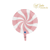 GIRANDOLA SWIRLY BIANCO ROSA 45CM