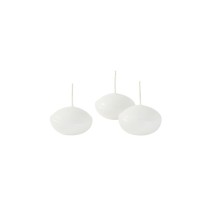 CANDELE GALLEGGIANTI OVALE MM.50 BIANCO PZ 28