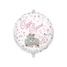 MYLAR  OGGI SPOSI TONDO 18