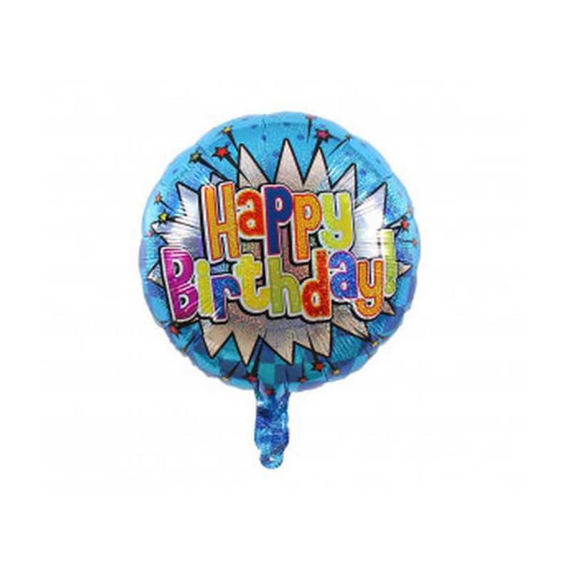 PALLONCINO MYLAR  18  HAPPY BIRTHDAY