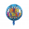 PALLONCINO MYLAR  18  HAPPY BIRTHDAY