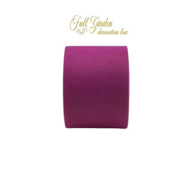 ROTOLO TULLE CM12,5X100MT CICLAMINO