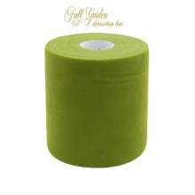 ROTOLO TULLE CM12,5X100MT PISTACCHIO