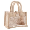 PZ 8 JUTA BAG NATURALE 15X13X10 CON FINESTRA