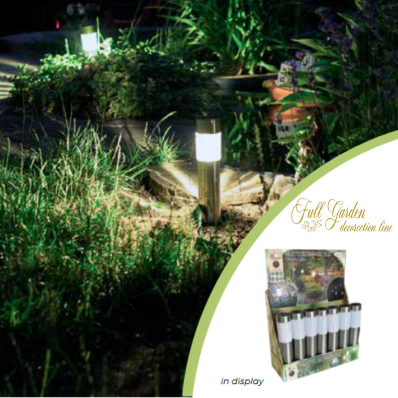 PALETTO LED ORIONE CON PANNELLO SOLARE 22 CM