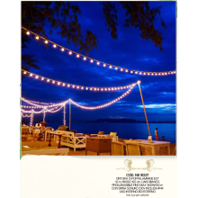 CINTURA 10 PORTALAMPADE CAVO BIANCO 10MT