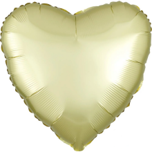 MYLAR CUORE SATINATO GIALLO  18
