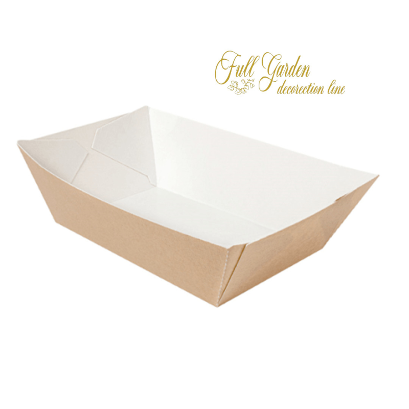 BARCHETTA FOOD 23X17X6.3 BIANCA-AVANA