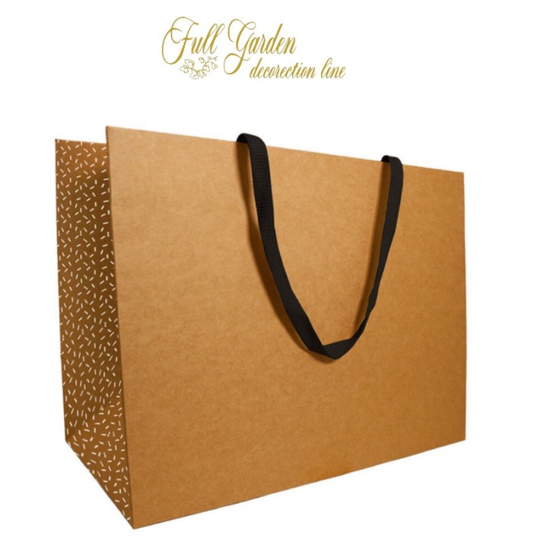 BORSA IN CARTONE MANICI PIATTI 39X18XH29