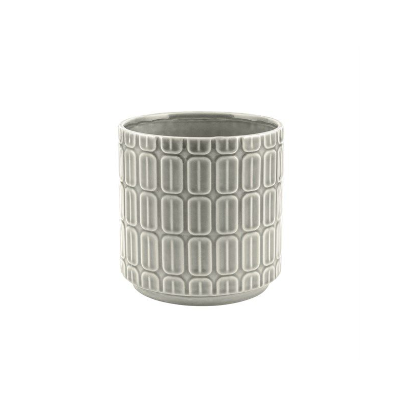 VASO CERAMICA GRIGIO SFUMATO D13 H 13,5
