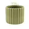 CILINDRO CERAMICA VERDE RIGATO D.81 H.65