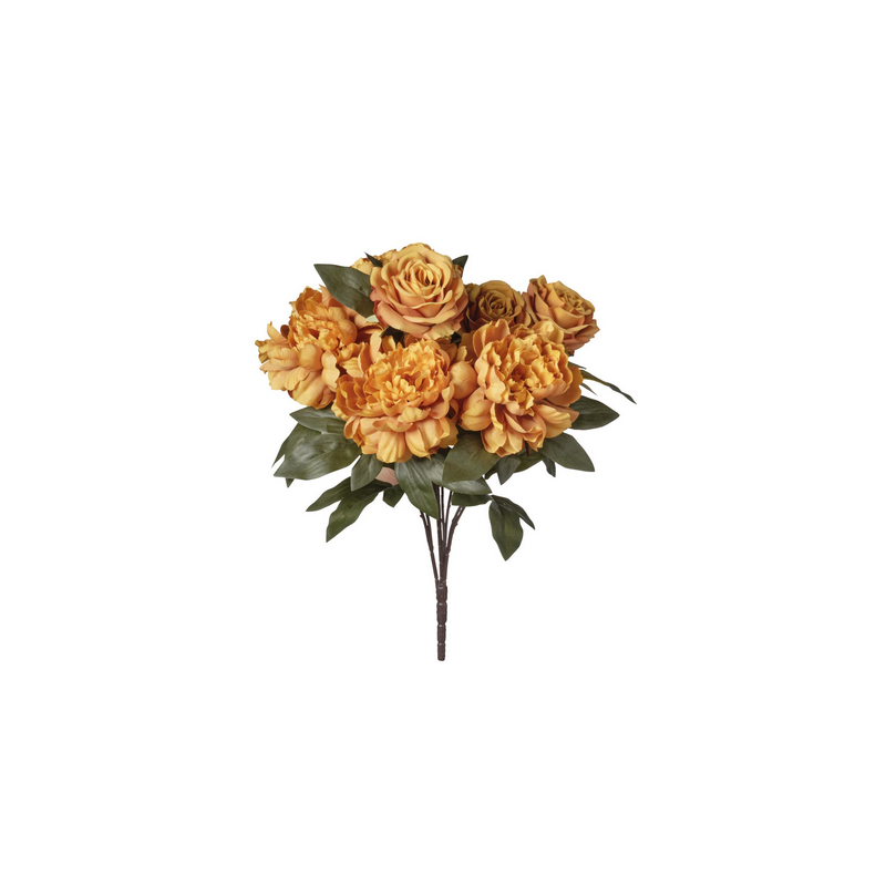 MAZZO ROSE/PEONIE X 9 CM 53 MUSTARD