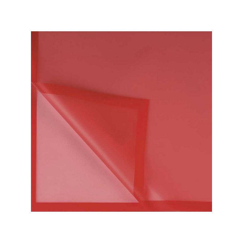 FOGLI SUQARE MAT F/PIENO 50MY CM.58X58 12 PZ ROSSO