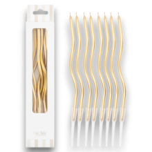 CANDELINE CURLY ORO PZ 8