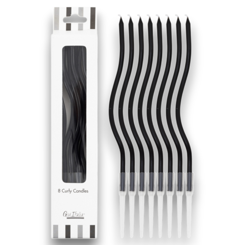 CANDELINE CURLY NERO PZ 8