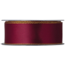 NASTRO DOPPIO RASO LAME MM40X25MT BORDEAUX/ORO