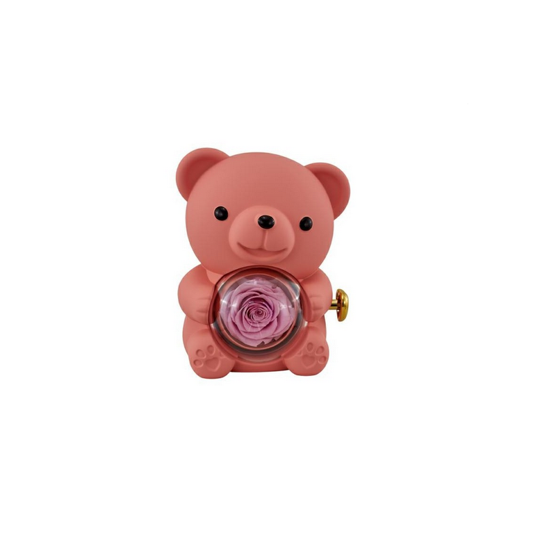 SCATOLA ORSETTO 12X13X16 ROSA CON ROSA