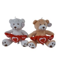 ORSO 3 CUORI STAMPA I LOVE YOU COLORI ASS CM25