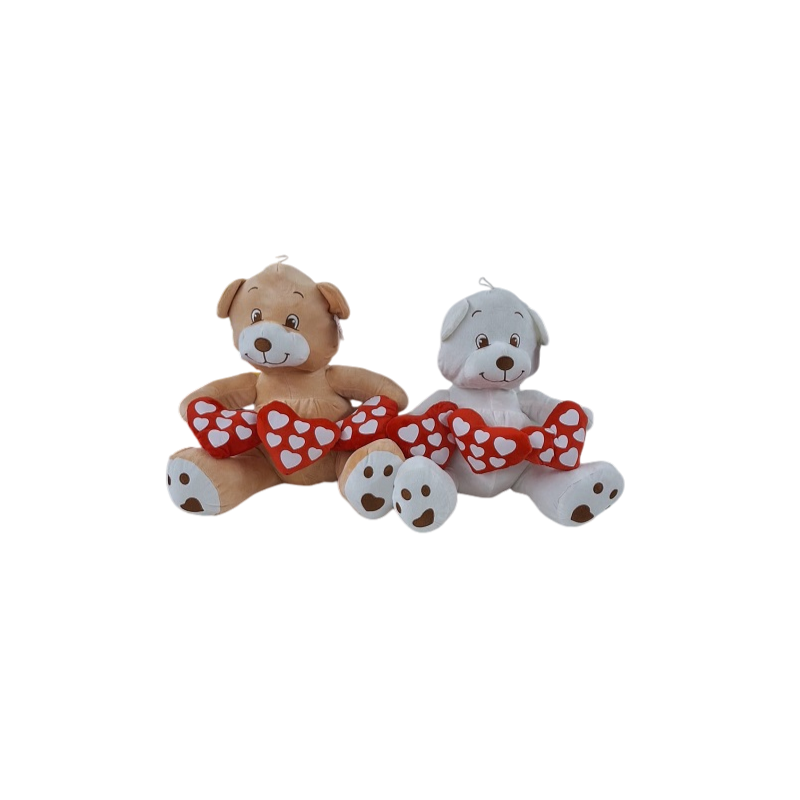 ORSO 3 CUORI STAMPA CUORICINI COLORI ASS CM35