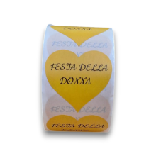 STICKERS FESTA DELLA DONNA 3,5  CM 500 ROLLS