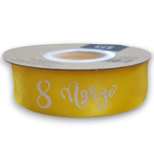 NASTRO SATIN GIALLO 25MMX20MT 8 MARZO