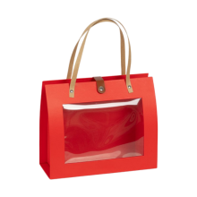 BORSETTA RETTANGOLARE  ROSSA 28X11.5H23 CM